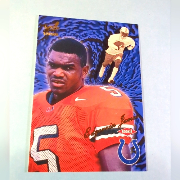 Edgerrin James RC, 1999 Aurora Football Rookie Card #62, Indianapolis Colts - Picture 1 of 13